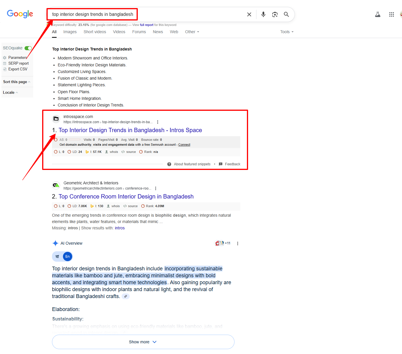 Drive #1 Google Rankings for Bangladeshi Brands Intros space — image 3